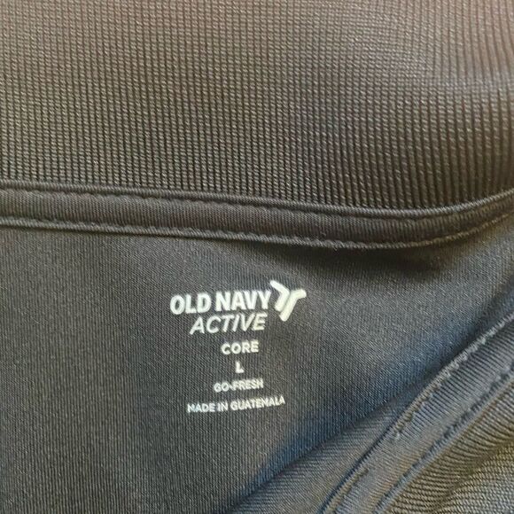 Old Navy Men’s Active Core Black Polo - Picture 2 of 3